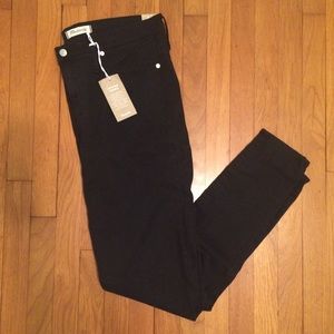 NWT Madewell 9” High Rise Skinny Jeans Black 33T